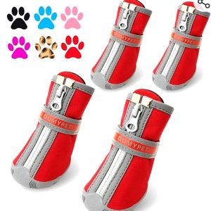 QUMY Dog Shoes for Small Dog, Puppy Dog Boots & Paw Protectors Size 2